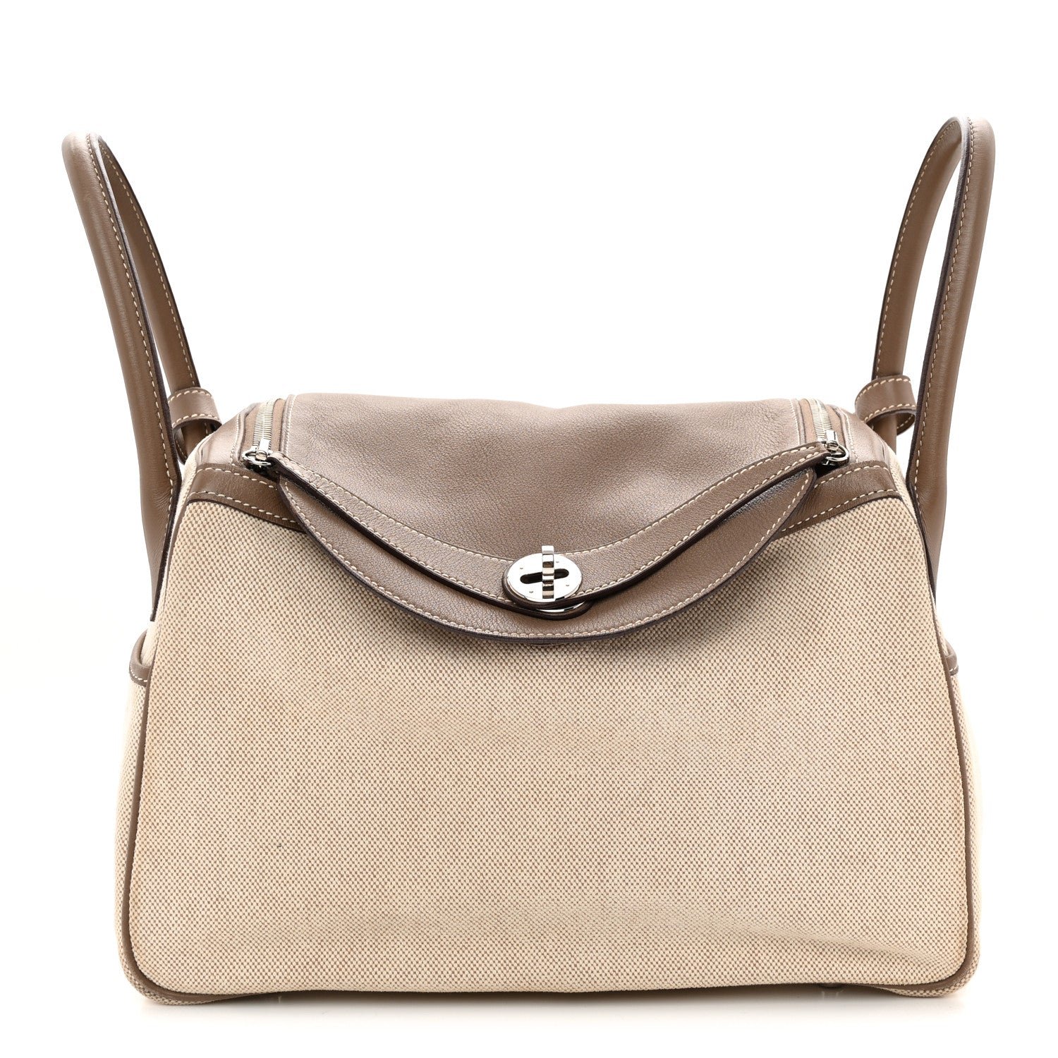 Hermes Toile Swift Lindy 30 Ecru Etoupe