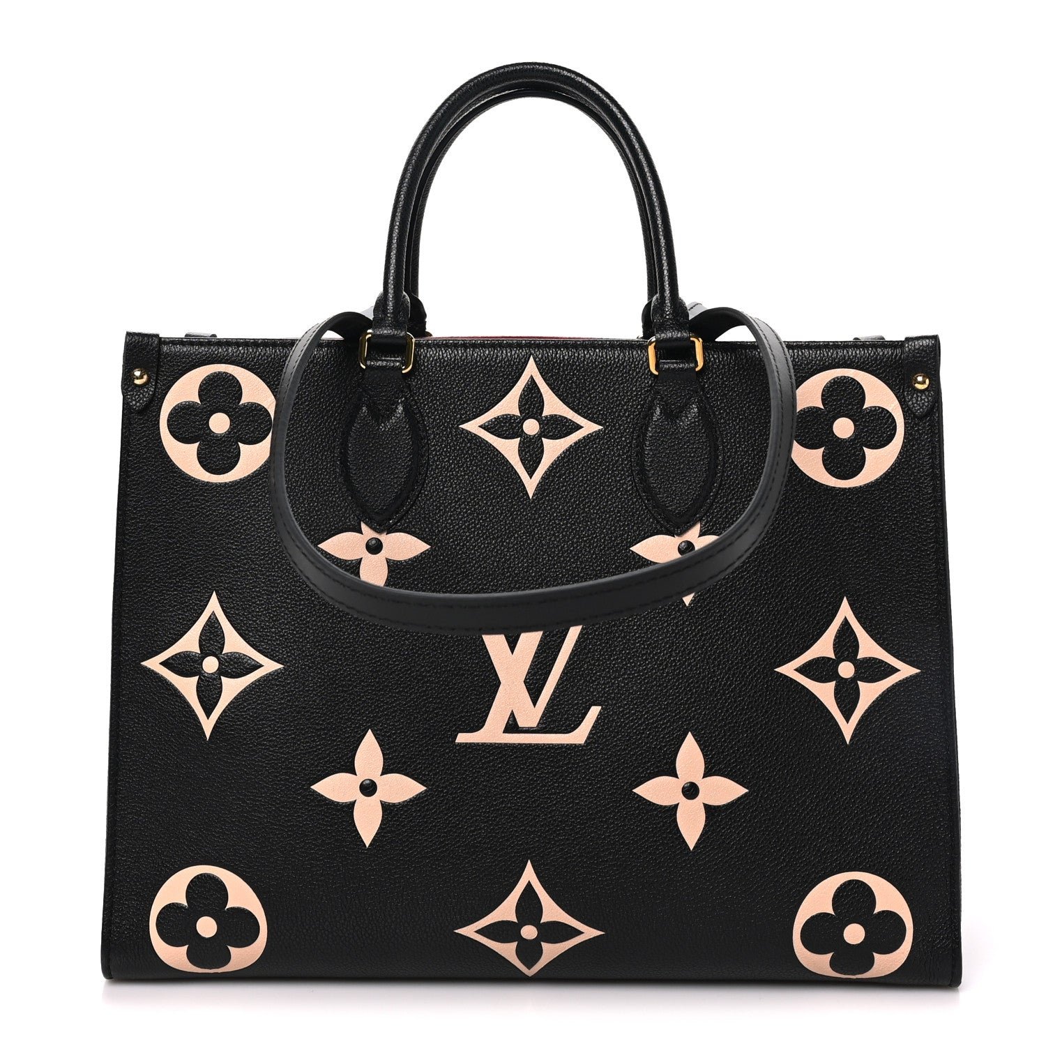 Louis Vuitton Empreinte Monogram Giant Onthego MM Black Beige