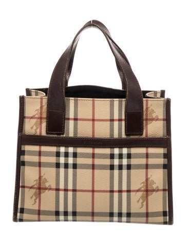 Haymarket Check Top Handle Bag