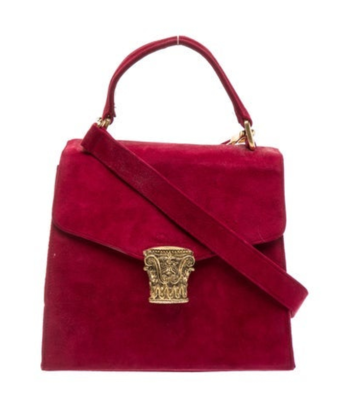 Bally Suede Top Handle Bag