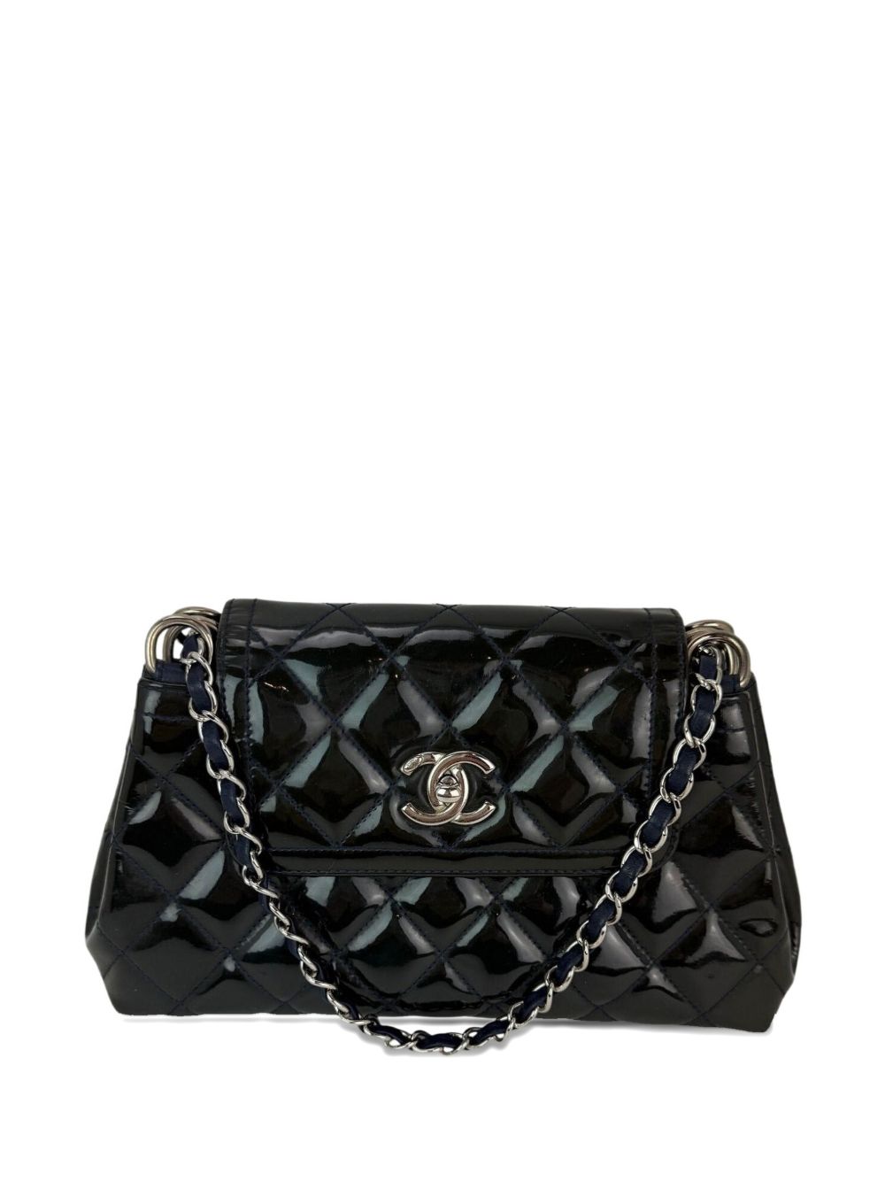 Medium coco patent leather crossbody bag