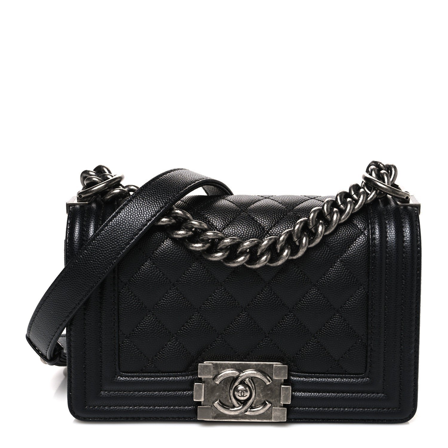 Chanel Caviar Quilted Small Boy Flap Black