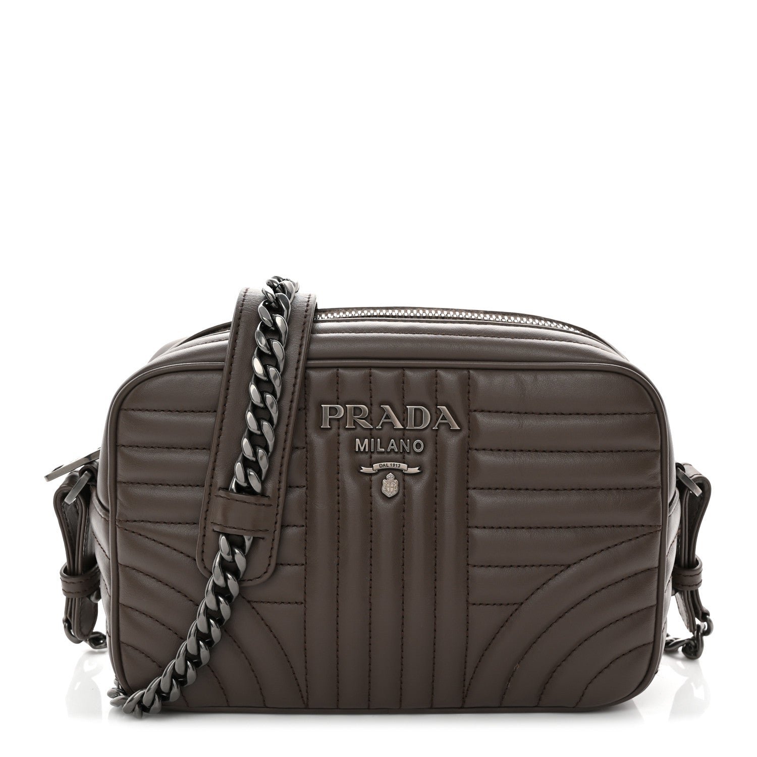 Prada Prada Soft Calfskin Diagramme Camera Bag Bambu