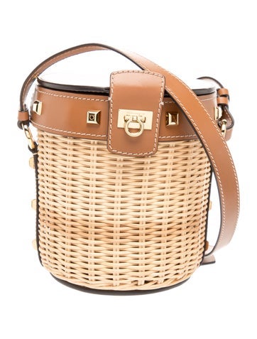 Wicker Bucket Bag