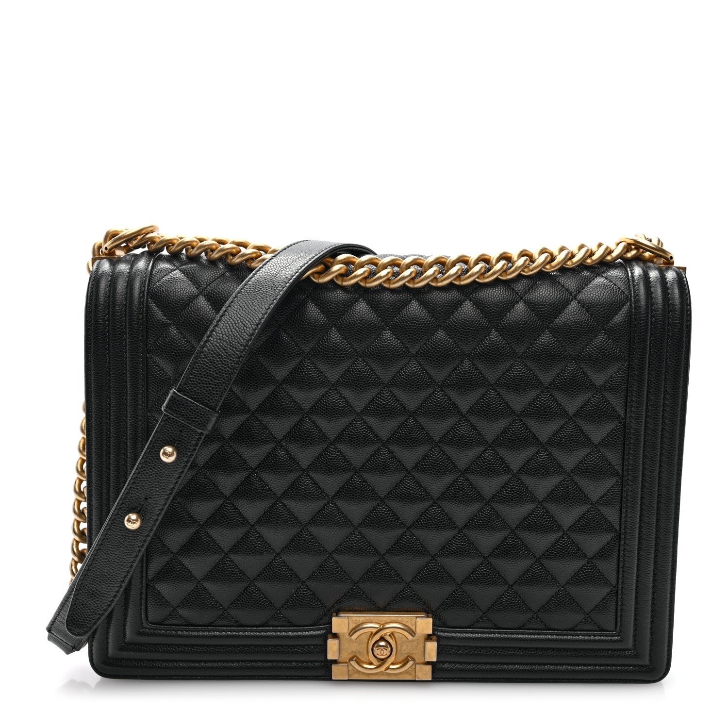Chanel Caviar Quilted Large Boy Flap Black