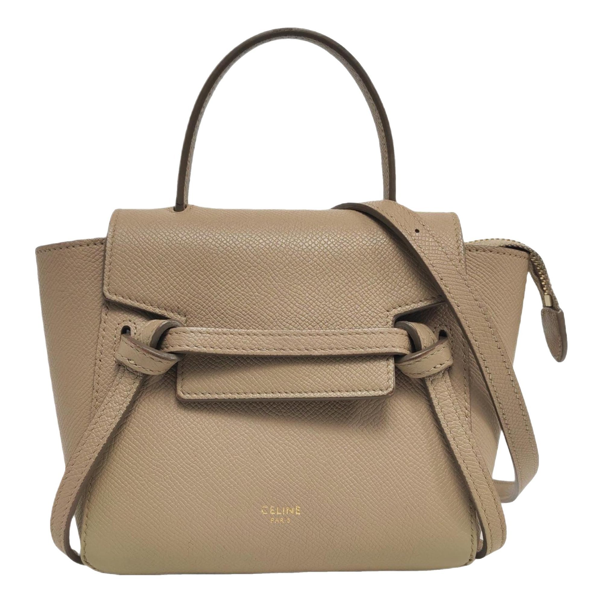 Belt leather handbag