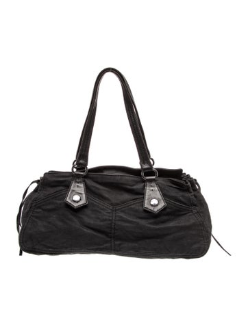 Enameled Metal Triangle Shoulder Bag