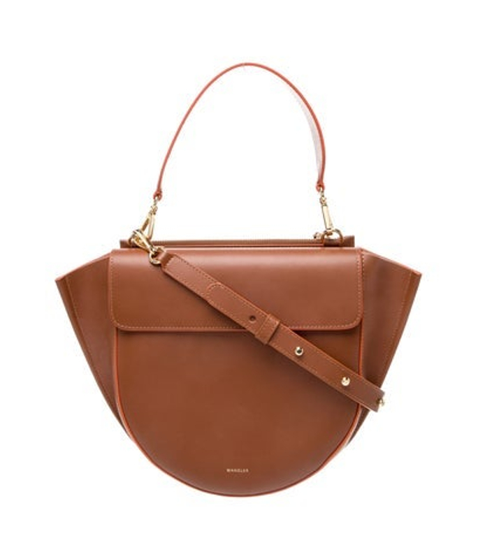 WANDLER Leather Top Handle Bag