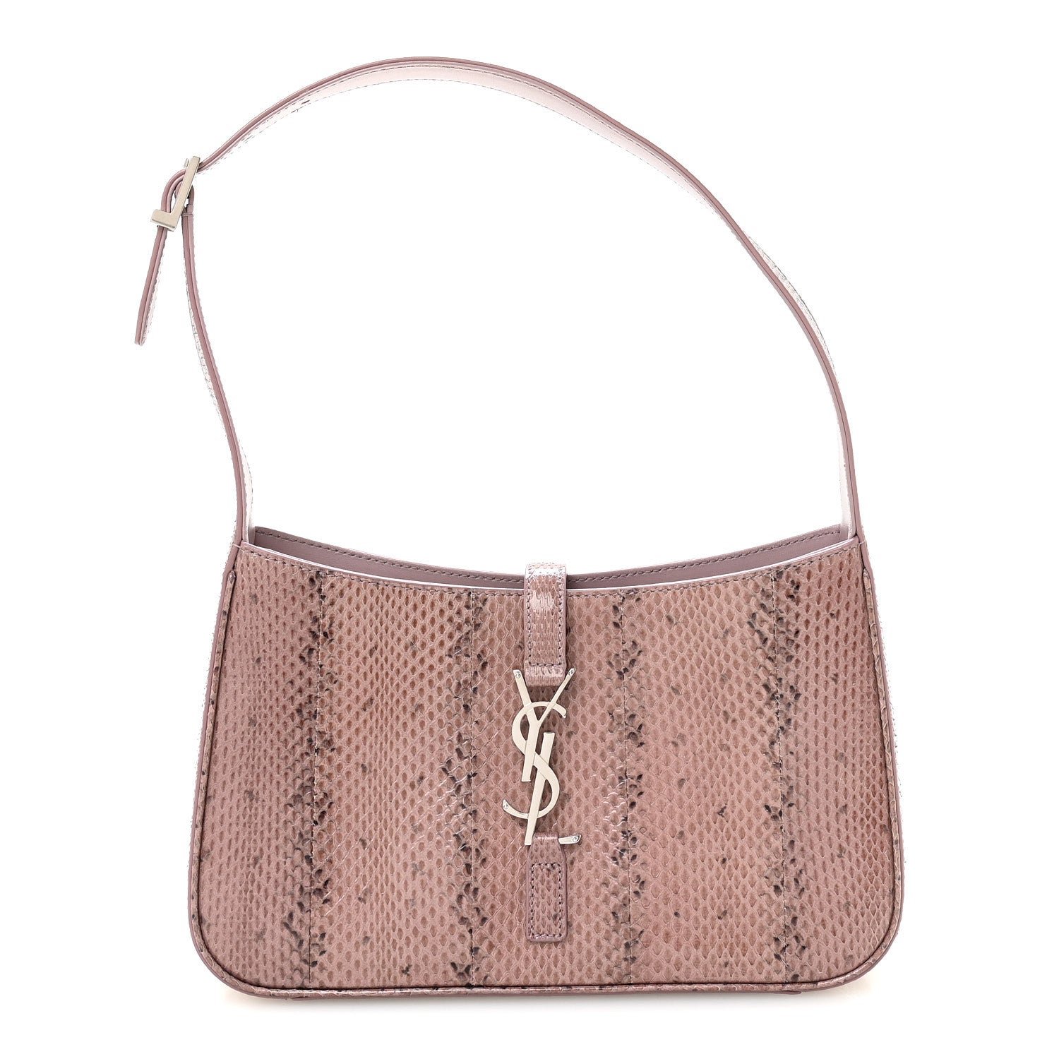 Saint Laurent Lacquer Ayers Le 5 A 7 Hobo Rose Brown