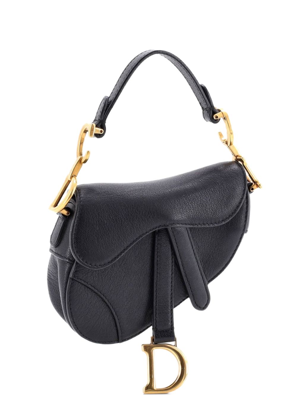 Saddle Handbag Leather Micro satchel