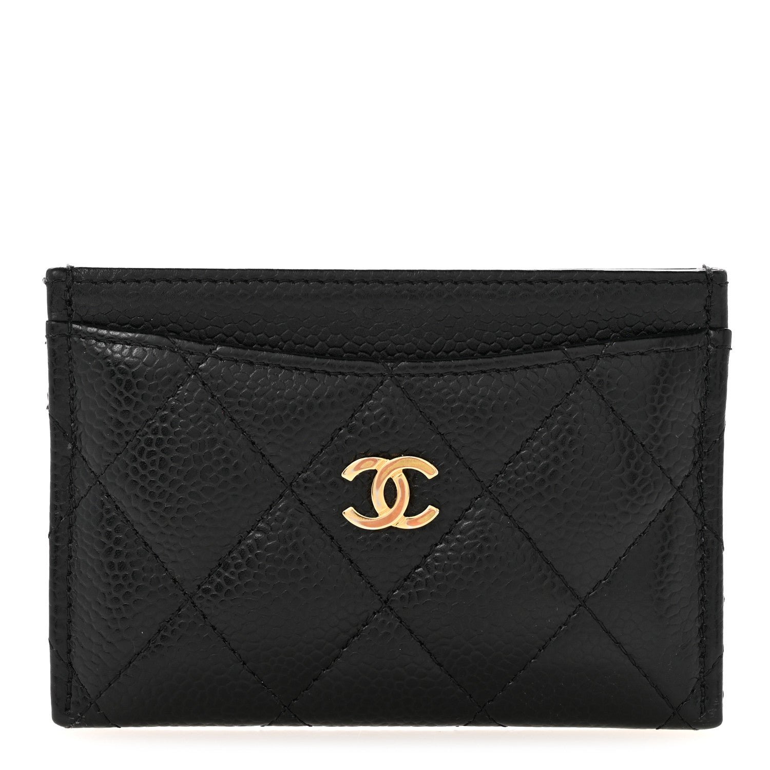 Chanel Caviar Quilted Card Holder Black
