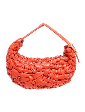 Leather Intrecciato Banana Hobo