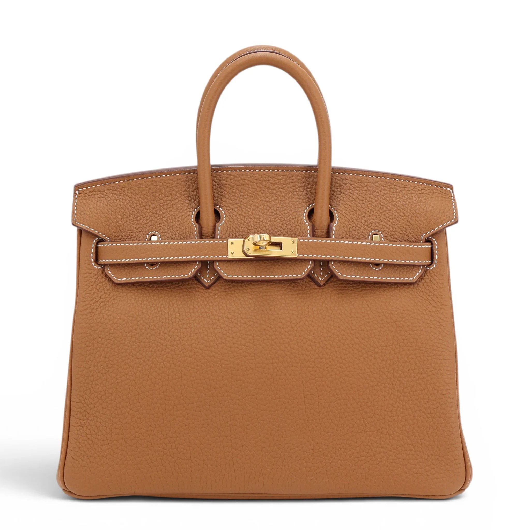 Unused ( Rank NS ) HERMÈS Birkin 25 Gold (37) Togo Gold hardware W (2024)