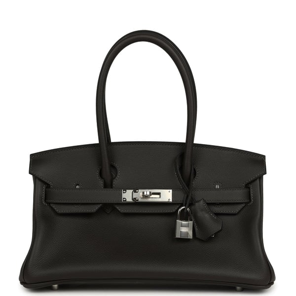 Hermes Hermes Shoulder Birkin Light 29 Vert Bronze Evercolor Palladium Hardware