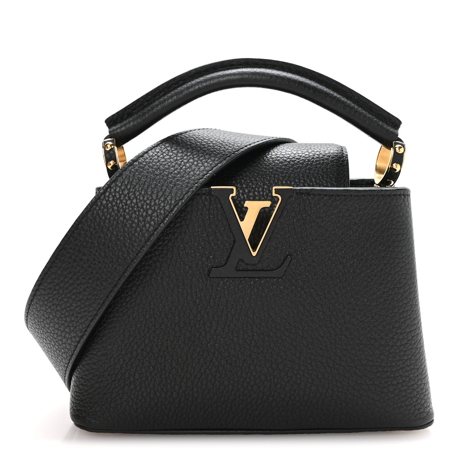 Louis Vuitton Taurillon Mini Capucines Black
