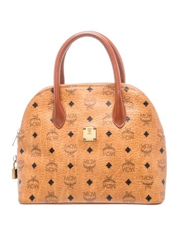 MCM Leather Top Handle Bag