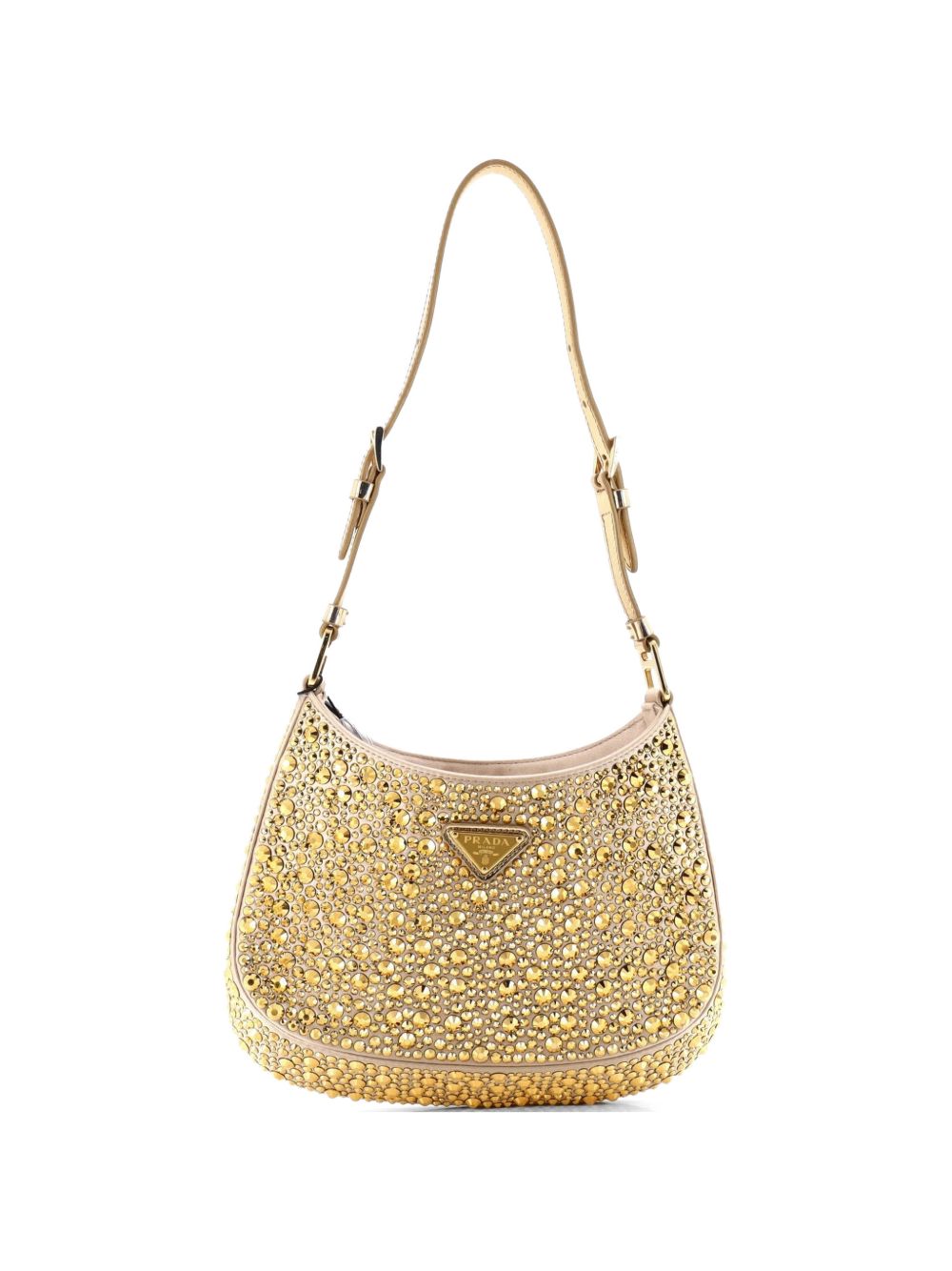 Prada Cleo Shoulder Bag Crystal Embellished Satin Small crossbody bag