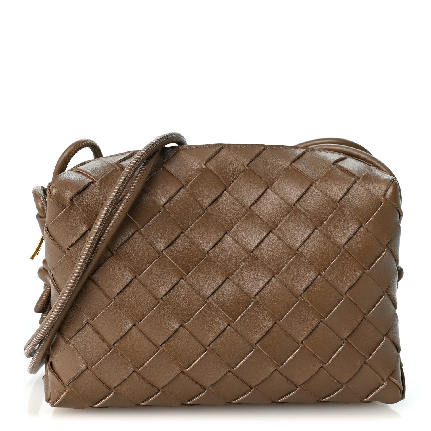Bottega Veneta Nappa Intrecciato Mini Loop Camera Bag Pinecone