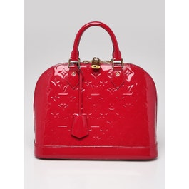 Louis Vuitton Louis Vuitton Rose Indian Monogram Vernis Alma PM Bag