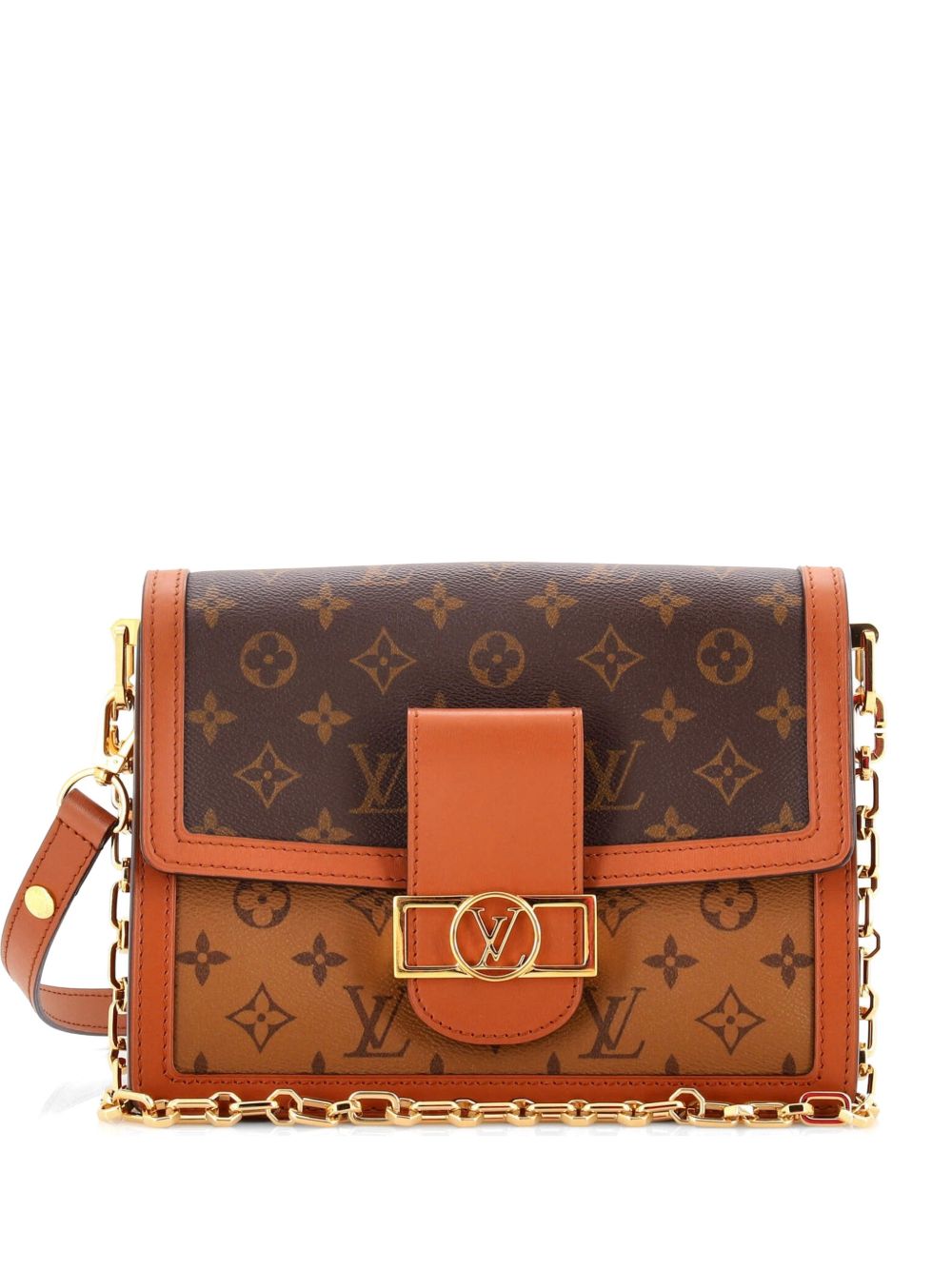 Dauphine Reverse Monogram Canvas MM shoulder bag