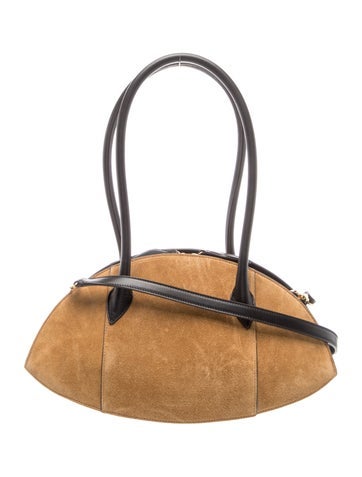 Suede Top Handle Bag
