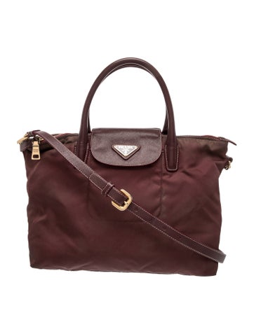 Tessuto Nylon Top Handle Bag Vintage