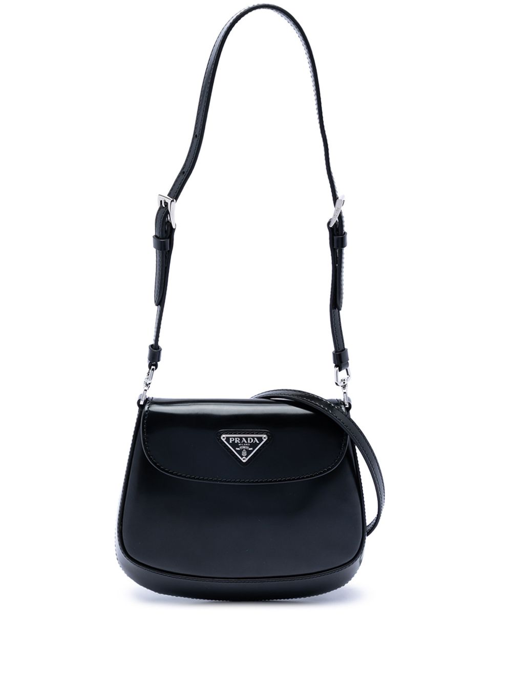 2021-2026 Mini Brushed Leather Cleo Flap crossbody bag