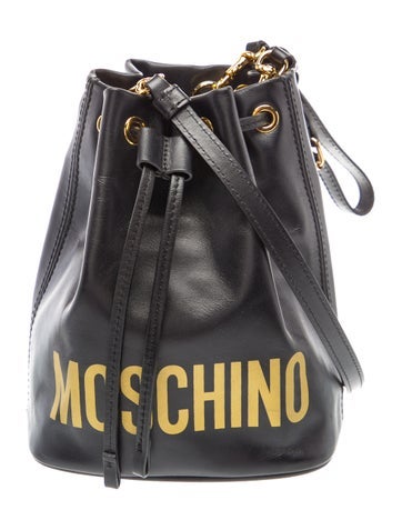 Moschino Leather Bucket Bag