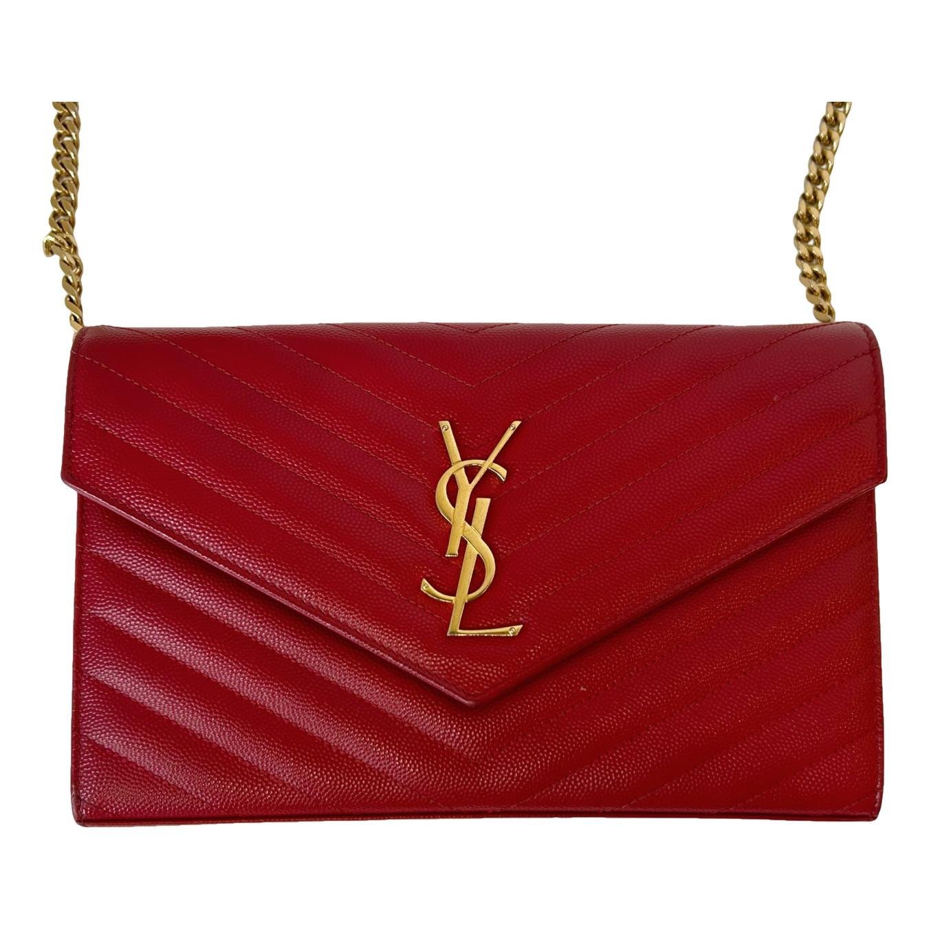 Portefeuille enveloppe leather handbag