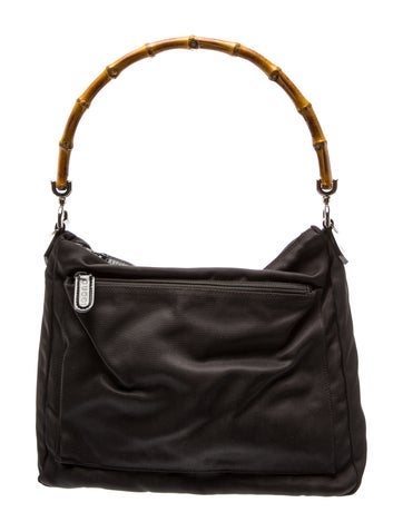 Bamboo Top Handle Bag Vintage