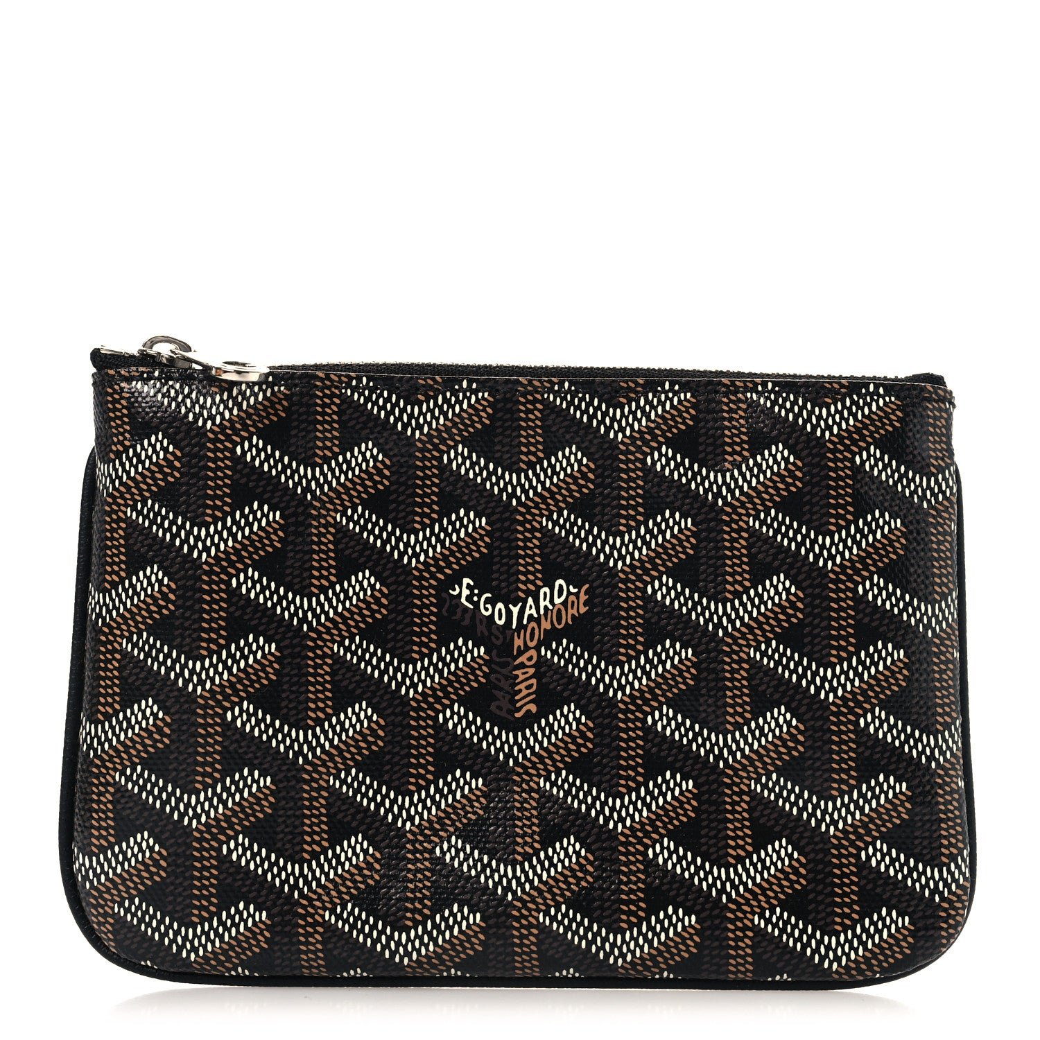 Goyard Goyardine Mini Senat Pochette Black Gold