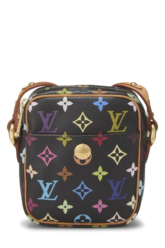 Takashi Murakami x Louis Vuitton Black Monogram Multicolore Rift
