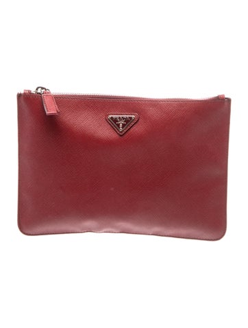 Enameled Metal Triangle Clutch