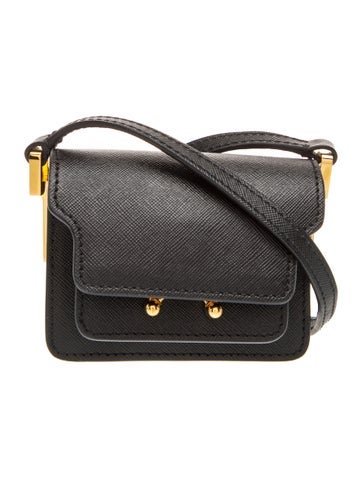 Marni Saffiano Leather Crossbody Bag