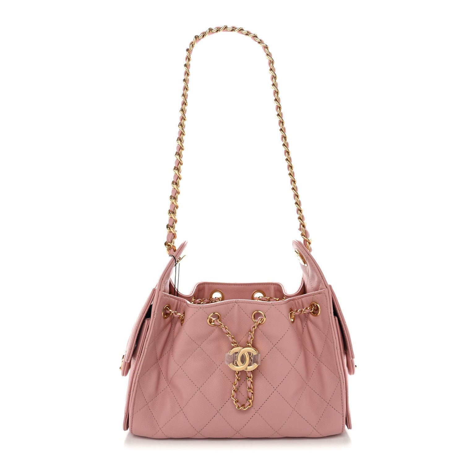 Chanel Caviar Quilted Mini Chanel 25 Handbag Light Pink