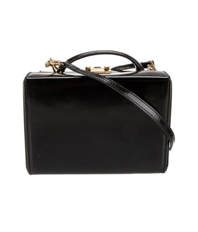 Mark Cross Cross Patent Leather Top Handle Bag