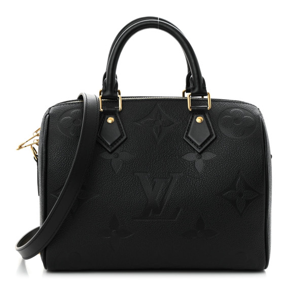 Louis Vuitton Empreinte Monogram Giant Speedy Bandouliere 25 Black