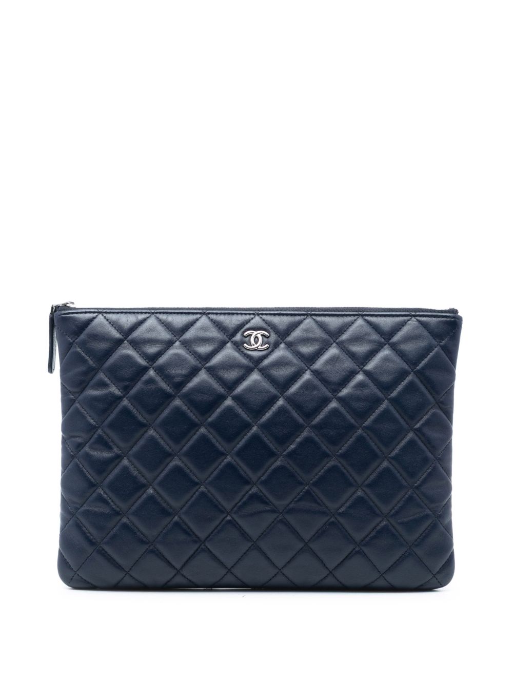 2019 Medium Quilted Lambskin O Case clutch bag