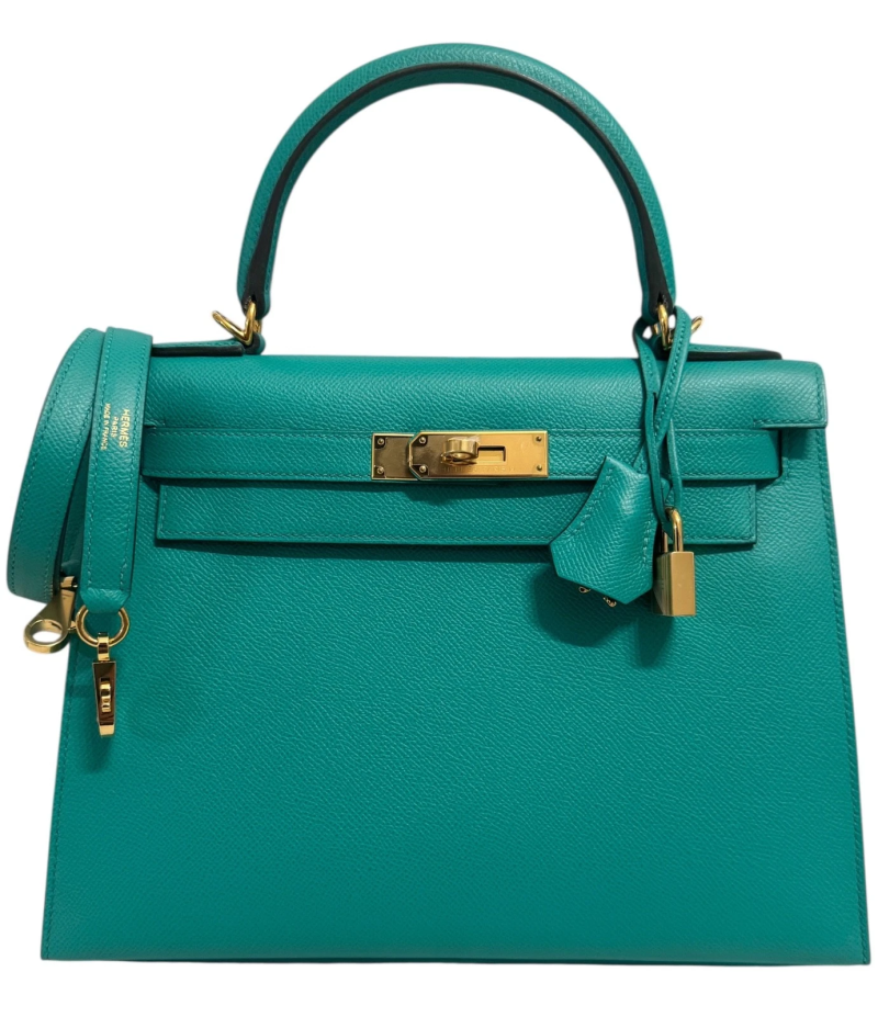 Hermes Vert Verone Epsom Sellier Kelly 28 Gold Hardware, 2025