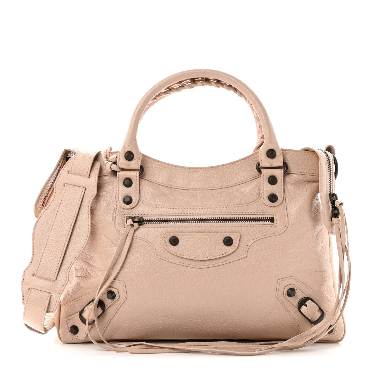 Balenciaga Agneau Classic Hardware Town Rose Aubepine Rose Light