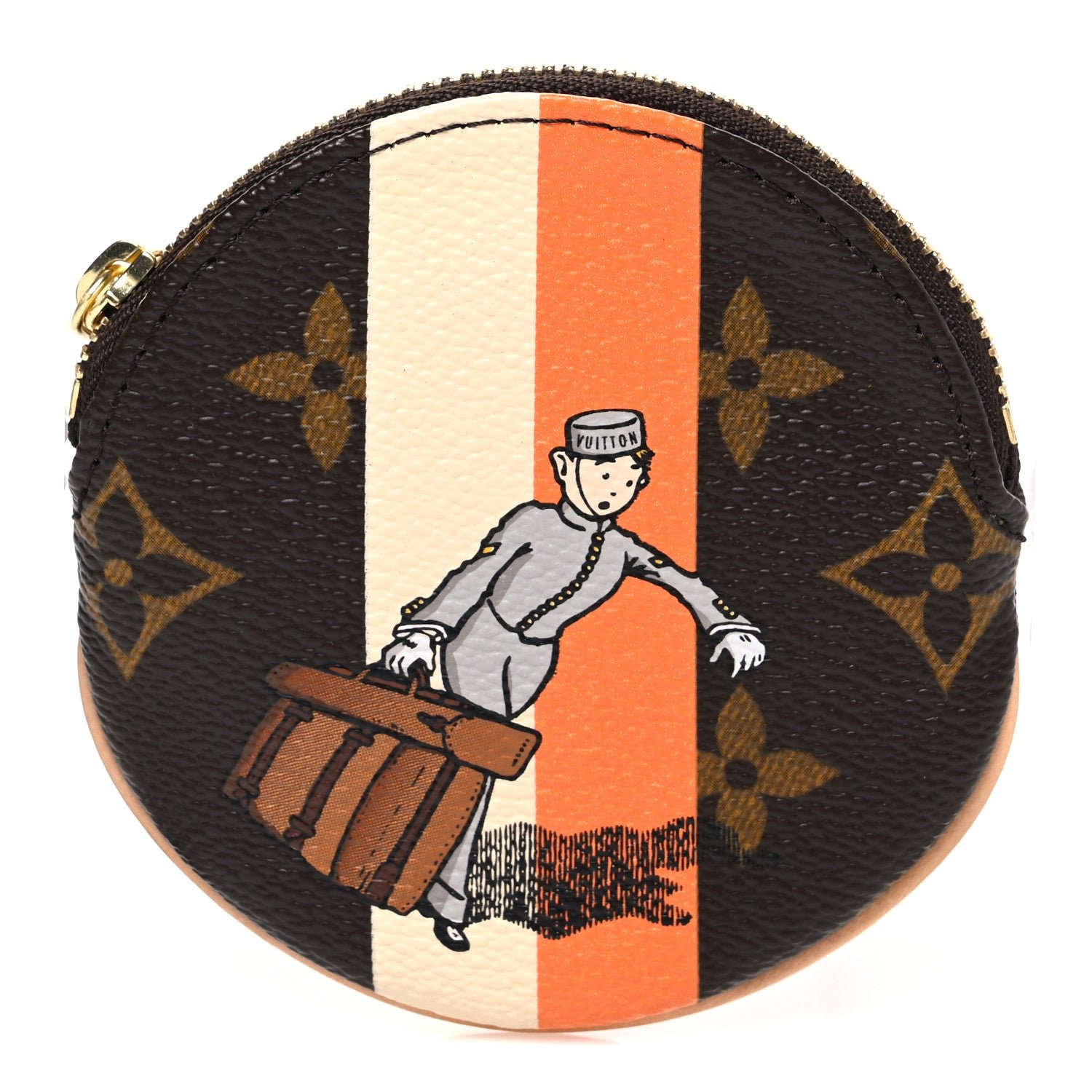 Louis Vuitton Monogram Groom Round Coin Purse