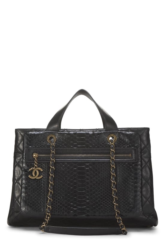 Black Calfskin Urban Mix Tote