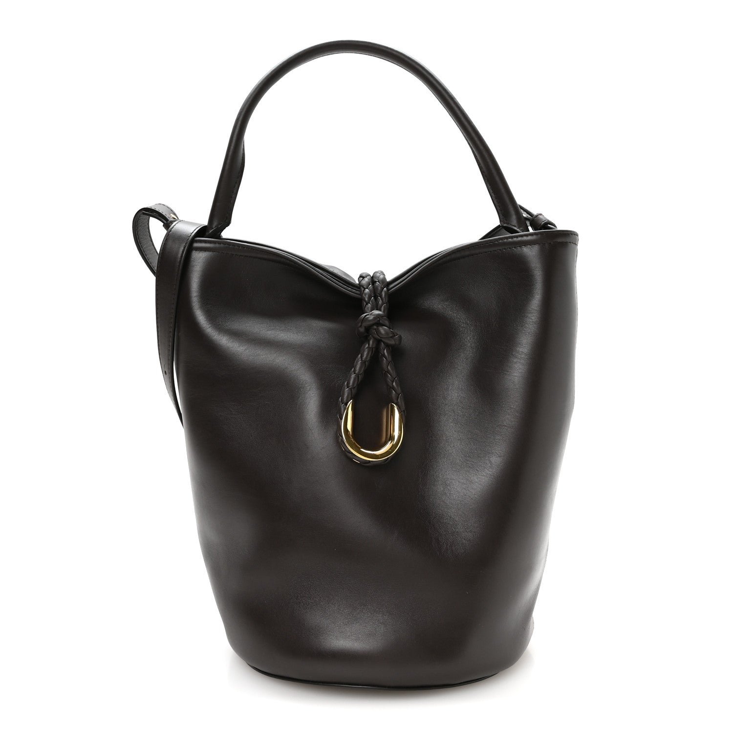Bottega Veneta Smooth Calfskin Small Liberta Bucket Bag Fondant