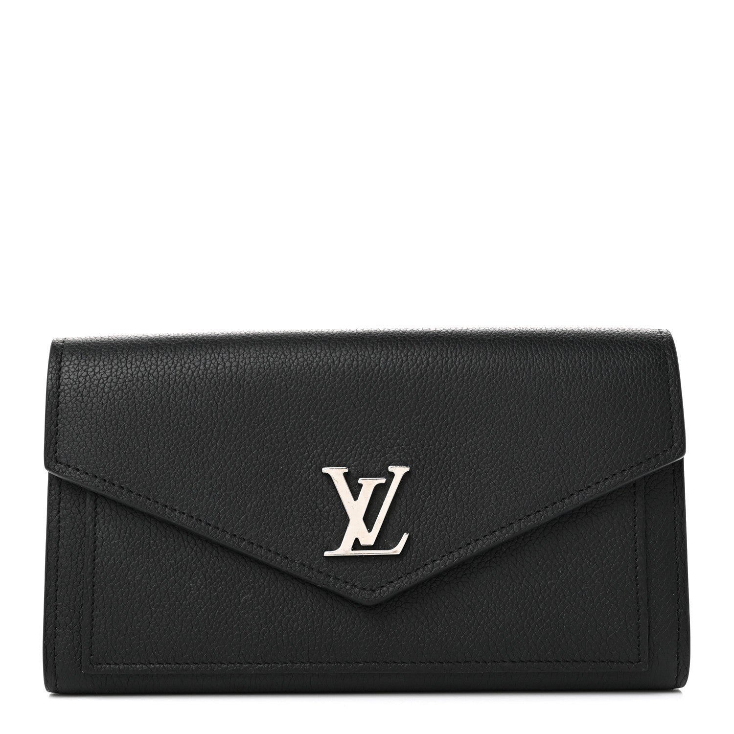 Louis Vuitton Soft Calfskin My Lockme Wallet Black