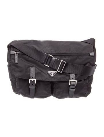 Tessuto Nylon Messenger Bag