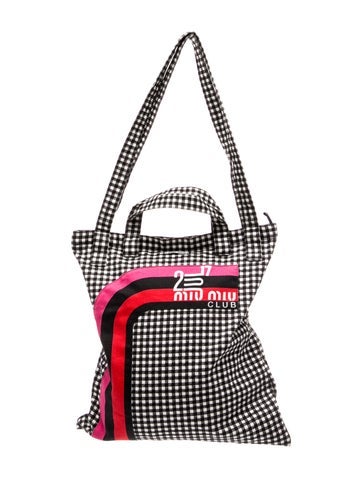 Miu Miu Canvas Shoulder Bag