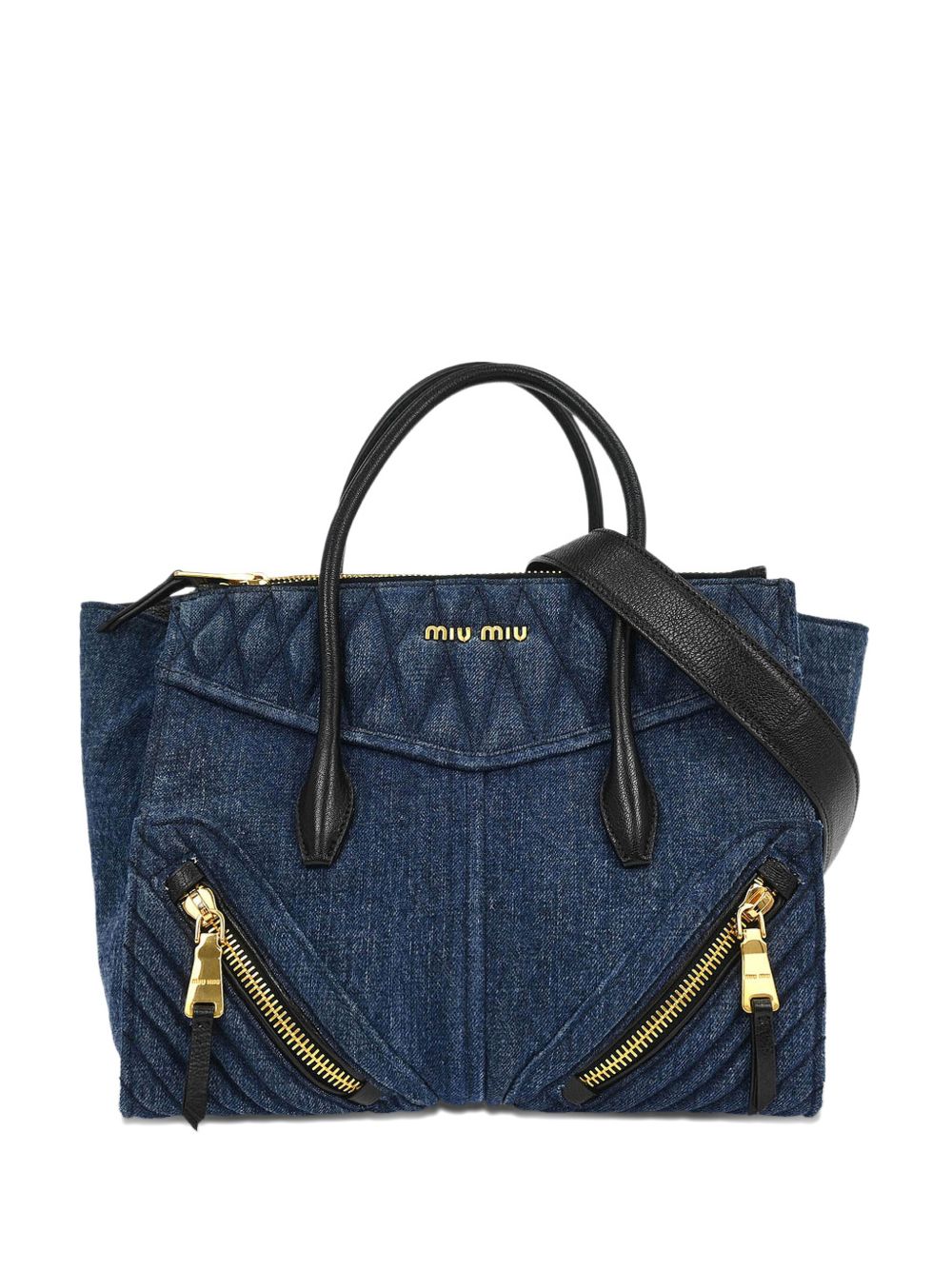 Miu Miu 2010s Biker zip-detail tote bag handbag