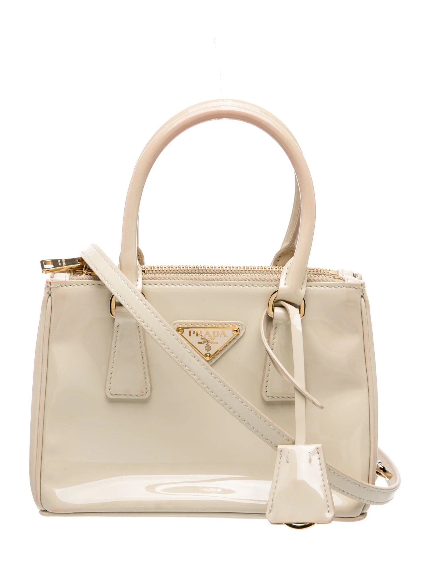 Saffiano Lux Leather Galleria Double Zip Mini