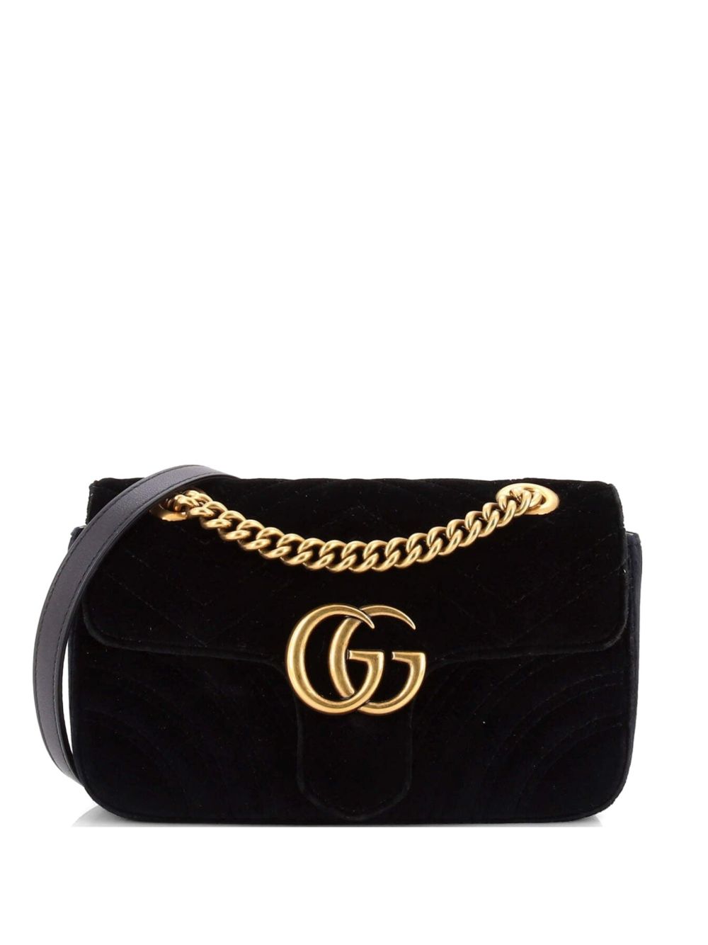 GG Marmont Flap Bag Matelasse Velvet Mini shoulder bag
