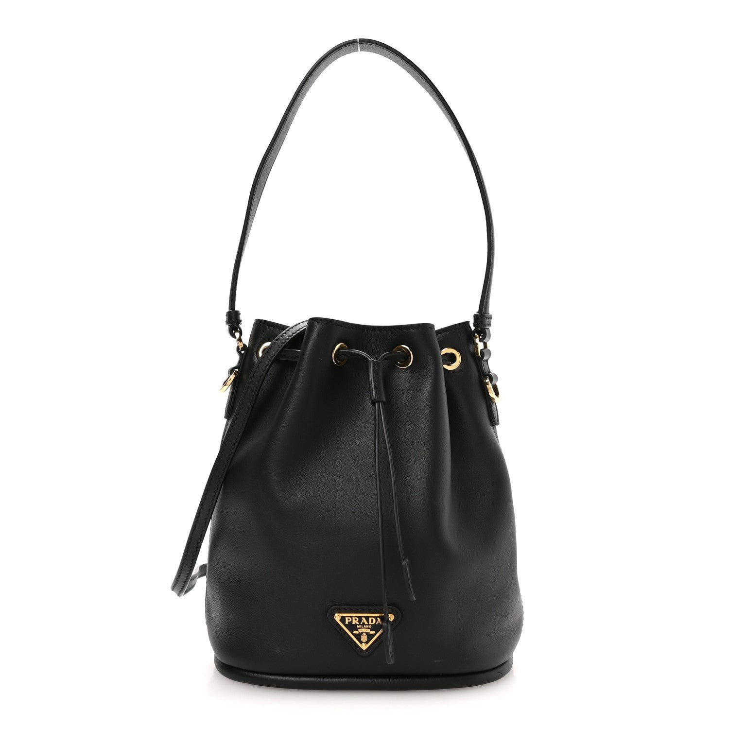 Prada Nappa Mini Re-Edition 1978 Bucket Bag Black